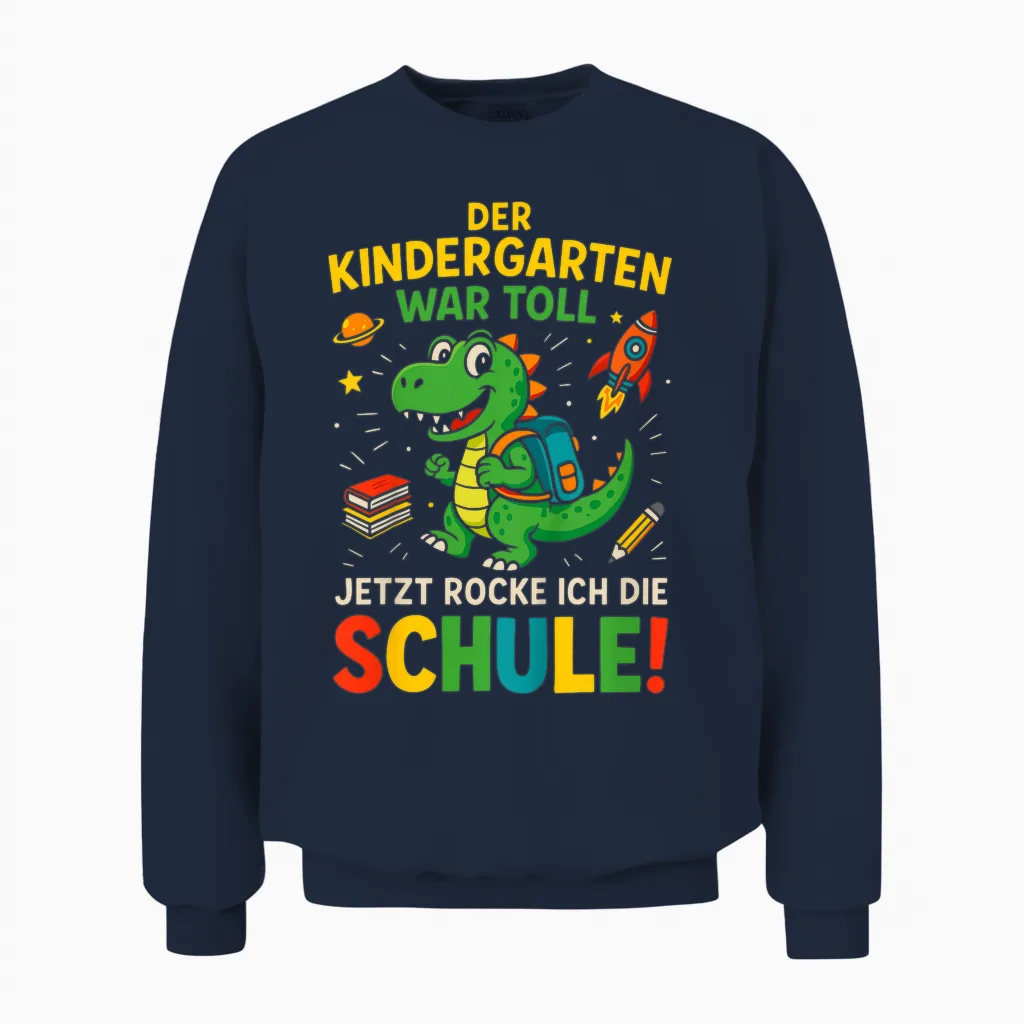 Kinder Einschulung Schuldkind Schulanfang Grundschule 1. Klasse Unisex Sweatshirt in Navy