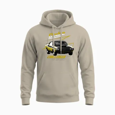 Dodge Challenger 340 Sixpack Unisex Hoodie - Sand
