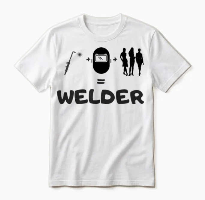 Welder Funny Welder Welders Unisex T-Shirt in White