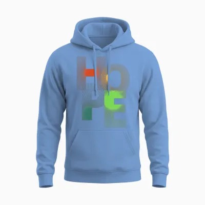 Colorful Hope Unisex Hoodie - Carolina Blue