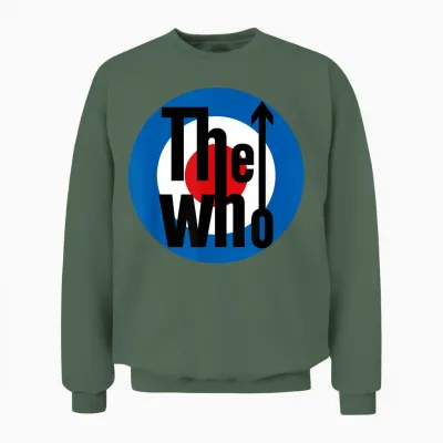 The Who T-Shirt Classic Rock Music Band Black Unisex S Unisex Sweatshirt - Military Green