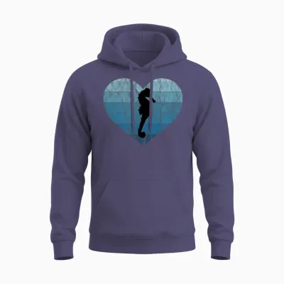 Ich Liebe Seepferdchen Fan Vintage Retro Meer Ozean Aquarium Unisex Hoodie - Heather Sport Dark Navy