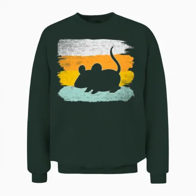 Mouse Retro Unisex Sweatshirt - Forest
