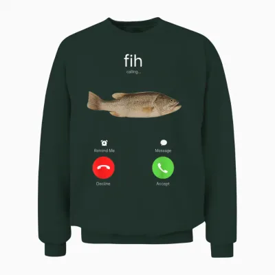 Fih Calling Unisex Sweatshirt - Forest