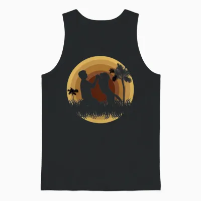 Dog Unisex Tank Top - Black
