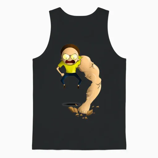 Rick and Morty Shirt Armothy Muscle Unisex Tank Top - Black