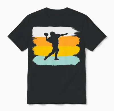 Rugby Retro Unisex T-Shirt - Black