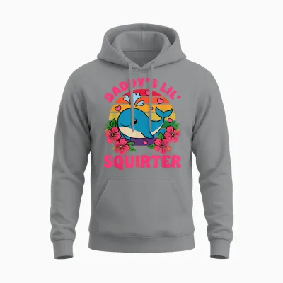Daddy's Lil Squirter Peinlicher Frauen Sarkastischer Spruch Unisex Hoodie - Sport Grey