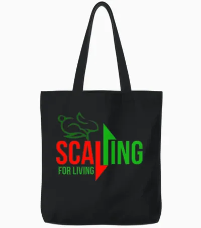 Scalping for Living Tote Bags - Black