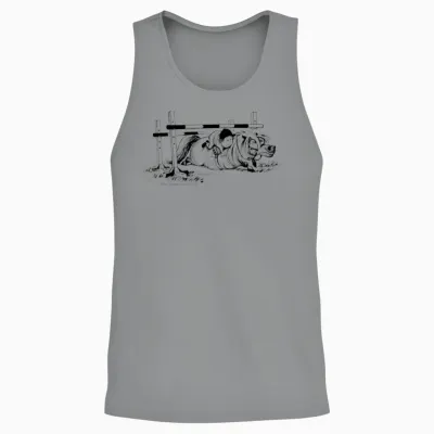 Ponyfall Thelwell Cartoon Unisex Tank Top - Sport Grey