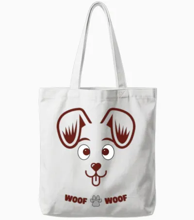 Dog Tote Bags - White