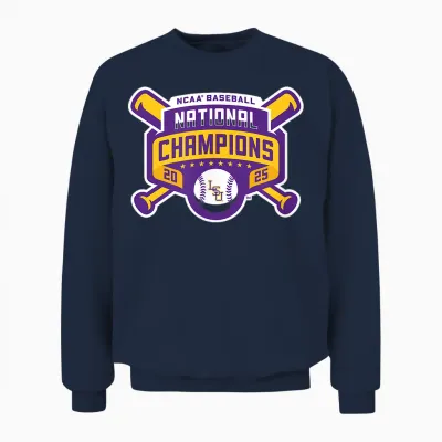 2025 National Champions Logo Unisex Sweatshirt - Navy