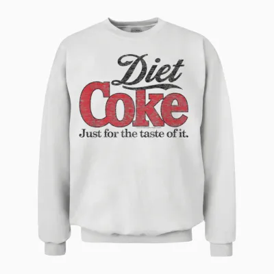 Coca-Cola - Diet Coke Retro Logo Unisex Sweatshirt - White