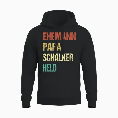 Schalke Gelsenkirchen Fans Schalker Ehemann Papa Held Unisex Hoodie - Black