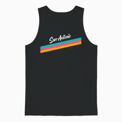 San Antonio Spurs Logo Unisex Tank Top - Black