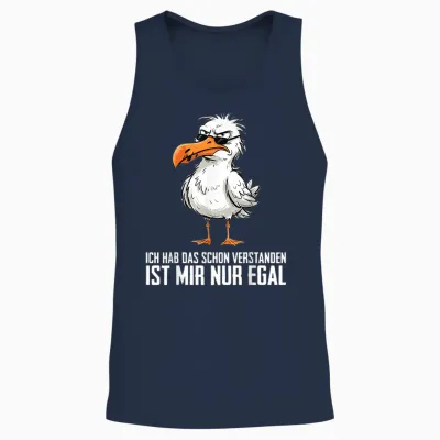 Ich Hab Das Schon Verstanden Ist Mir Nur Egal Möwe Unisex Tank Top - Navy