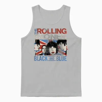 Offizielle the Rolling Stones Schwarz Und Blau Unisex Tank Top - Ash