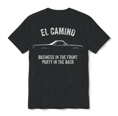 El Camino Slogan W Unisex T-Shirt - Black