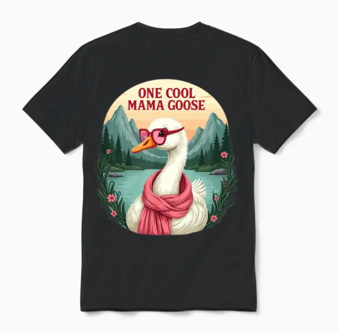 Special Mother's Day Gift for Moms, Grandmas, Unisex T-Shirt in Black