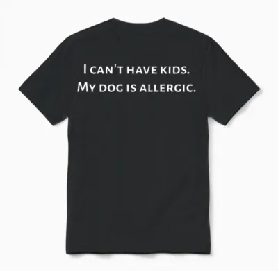 The Allergic Dog Unisex T-Shirt - Black