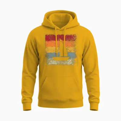 Sailing Retro Unisex Hoodie - Gold