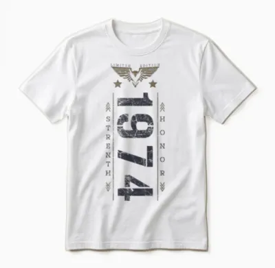 Limited Edition 1974 Birthday Strength and Honor Unisex T-Shirt - White