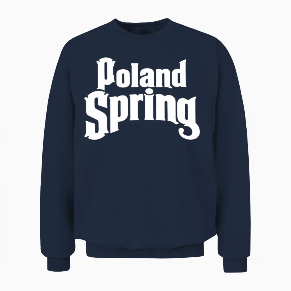 Poland Spring Unisex Sweatshirt in Navy