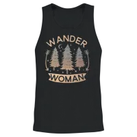 Wander Woman Camping Hiking Unisex Tank Top - Black – 2