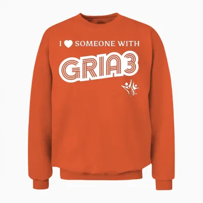 I Love Someone with Gria3 Unisex Sweatshirt - Orange