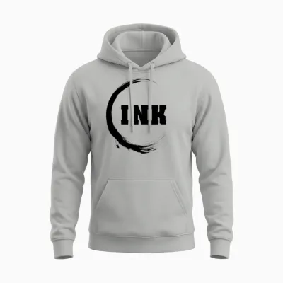 Ink Unisex Hoodie - Ash