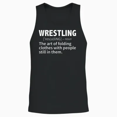 Wrestling Definition Funny Unisex Tank Top - Black