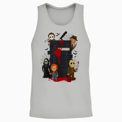 Halloween Horror Movie Characters Funny Scary Halloween Unisex Tank Top - Ash