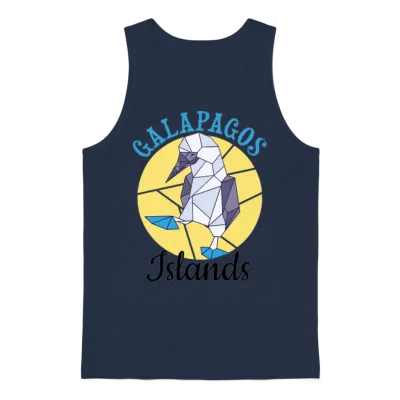 Galapagos Islands Unisex Tank Top - Navy