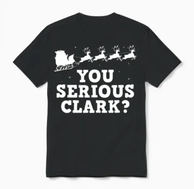 Serious Clark Unisex T-Shirt - Black