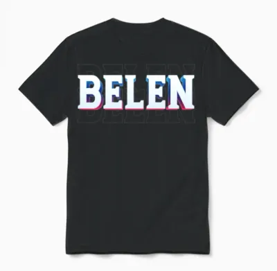 Retro - Belen Unisex T-Shirt - Black