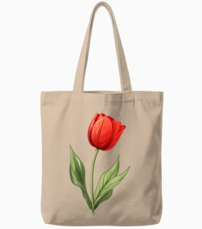 Gardener Tulips Spring Garden Tulip Funny Tulip Tote Bags - Natural