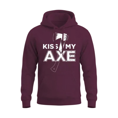 Funny Axe Throwing Unisex Hoodie - Maroon