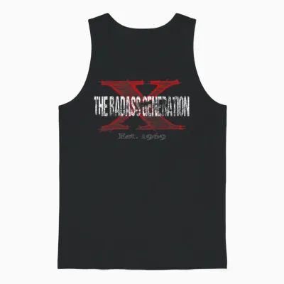 Gen X 1969, Retro-Generation Xer Unisex Tank Top - Black