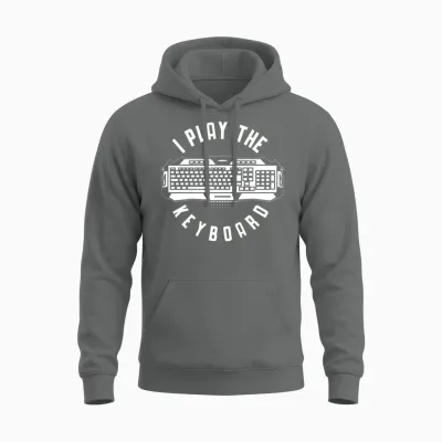 Keyboard Humorous Computer Science Gaming Unisex Hoodie - Graphite Heather