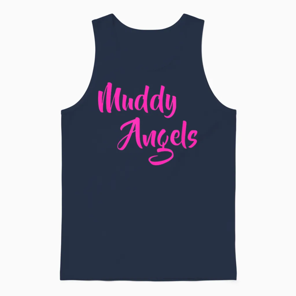 Mud Run Race Team 4x4 Offroading Atv Muddy Angels Matching Unisex Tank Top in Navy