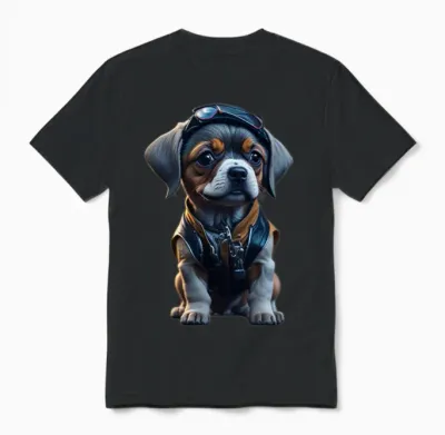 Dog Unisex T-Shirt - Black