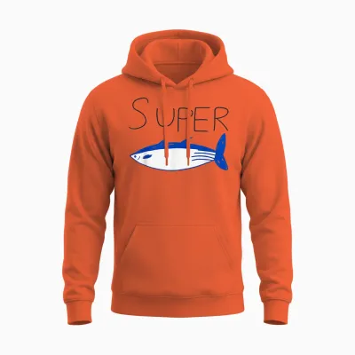 Super Tuna Funny Unisex Hoodie - Orange