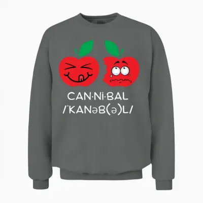 Funny Apples Unisex Sweatshirt - Graphite Heather