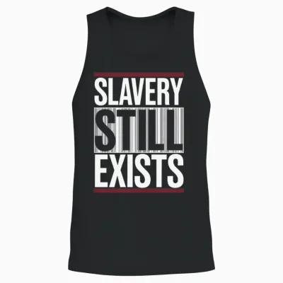 Human Trafficking Awareness Stop Exploitation Unisex Tank Top - Black