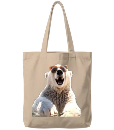 Polar Bear Sunglasses Animal I Love Cute Bears Tote Bags - Natural