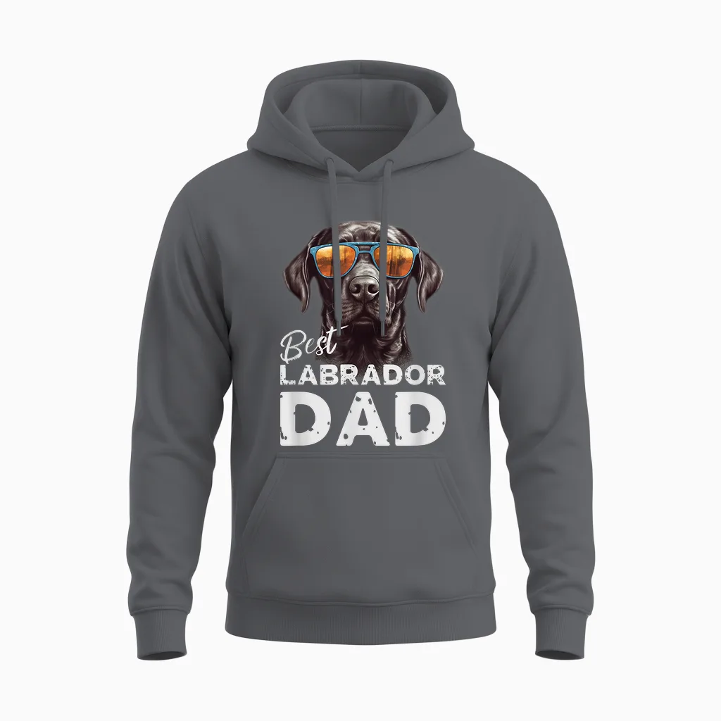 Herren Bester Labrador Hundepapa Geschenke Für Hundehalter Unisex Hoodie in Charcoal