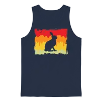 Rabbit Retro Unisex Tank Top - Navy – 1