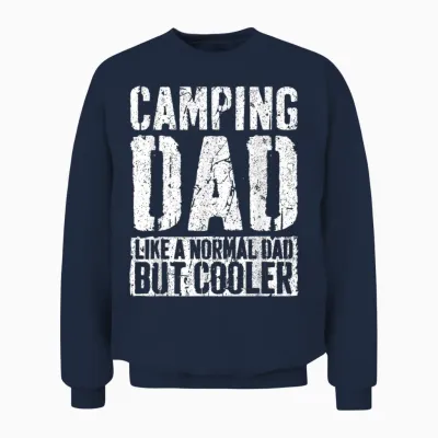 Camping Papa Shirt Herren Vatertag Camping Papa Unisex Sweatshirt - Navy