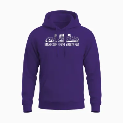 Everybody Eats Unisex Hoodie - Purple