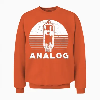Analog Modular Synthesizer Retro Unisex Sweatshirt - Orange